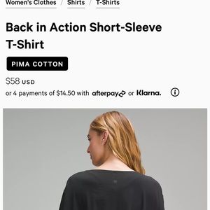 Lululemon short sleeve shirt